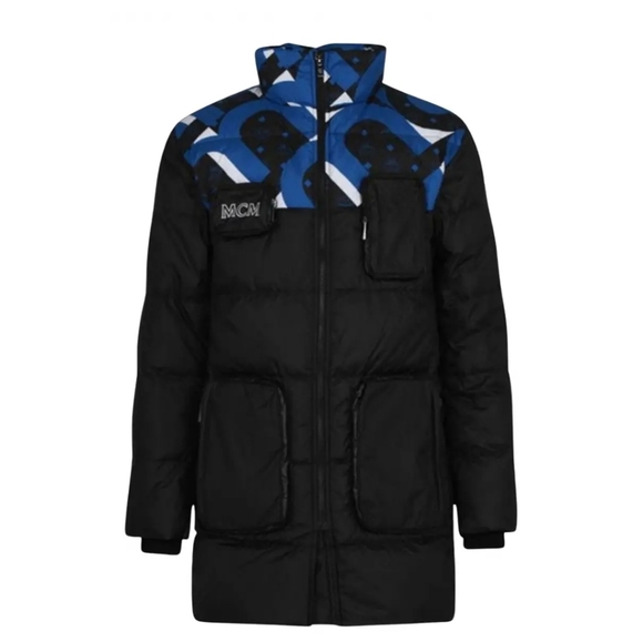 MCM Men´s Puffer Jacket – Black, Blue, and White